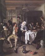 Jan Steen Interior of a Tavern (mk25 France oil painting reproduction